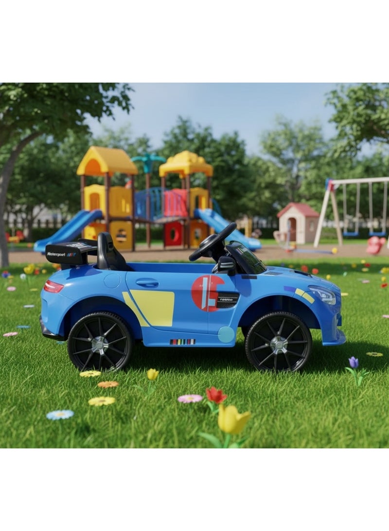 سيارة أطفال كهربائية بمحركين وريموت كنترول مع إضاءة وموسيقى 12 فولت مع وضعية الهزاز وأبواب قابلة للفتح وبمدخل USB - Image 3